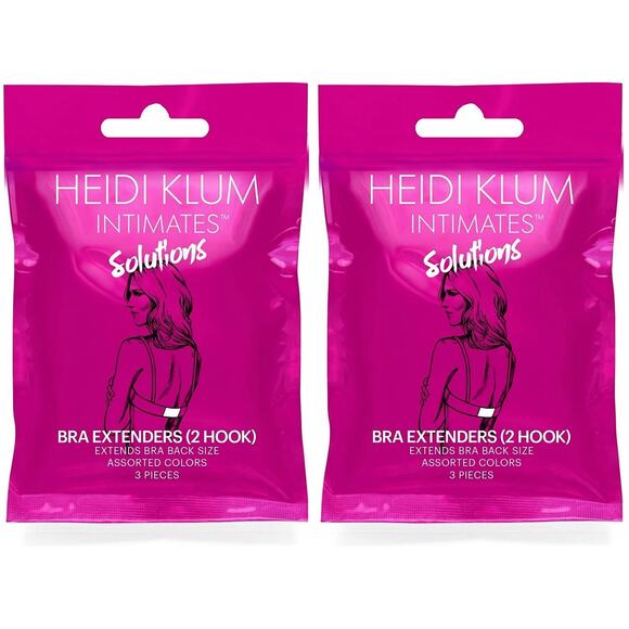 Heidi Klum intimate solutions set of two bra extender three hook new - Picture 1 of 3